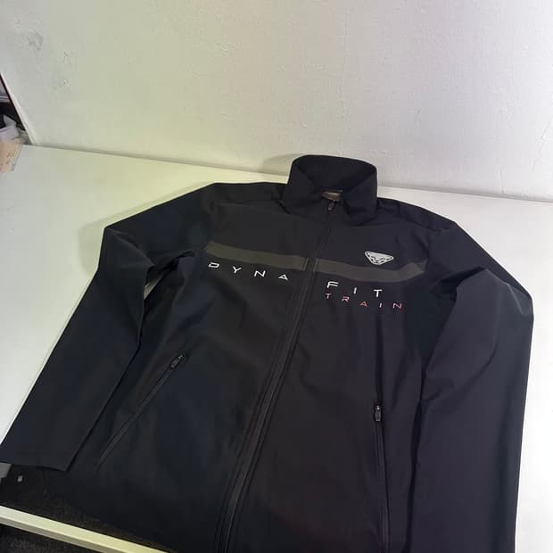 90-95 M 다이나핏 블랙 머슬핏 나일론 트레이닝집업