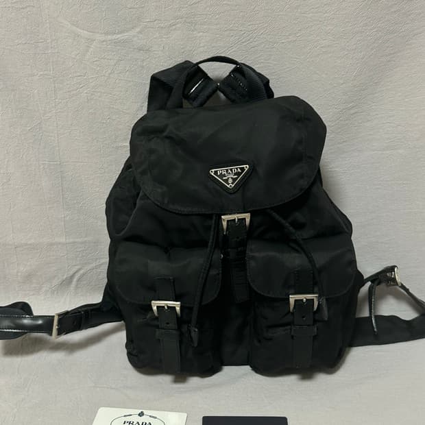 프라다 투포켓 나일론 백팩 스몰 (컨디션굿) 
