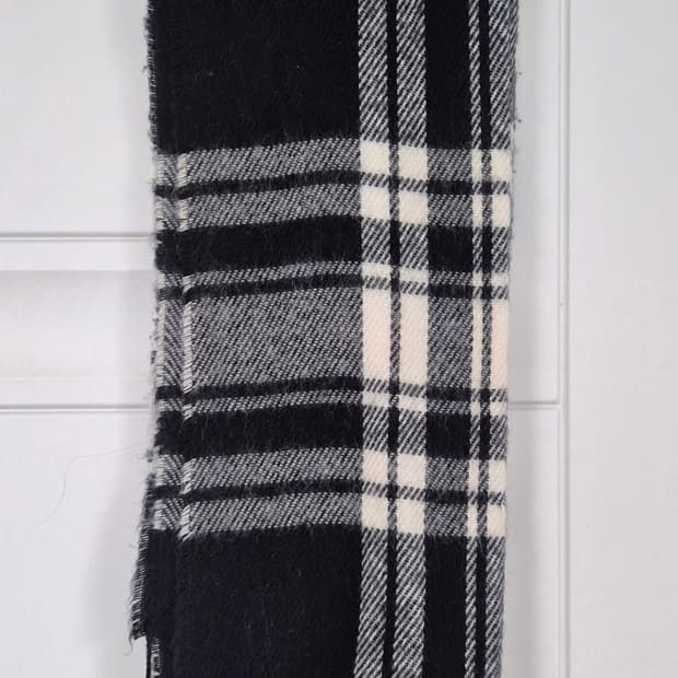 체크 목도리