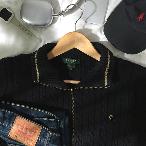 (WOMAN) 폴로랄프로렌 니트집업 XL