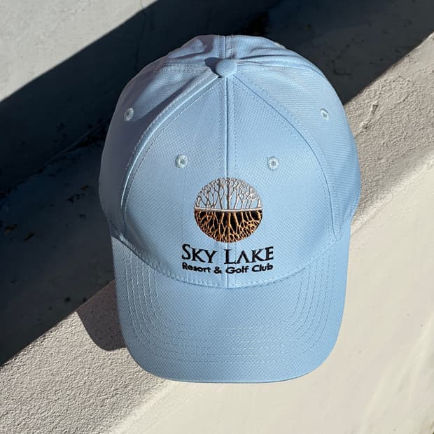 [F] 스카이레이크 골프클럽 하늘색 볼캡 모자