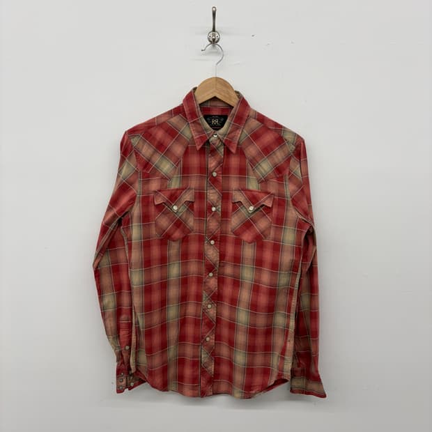 RRL 랄프로렌 웨스턴 체크 셔츠 남성 S