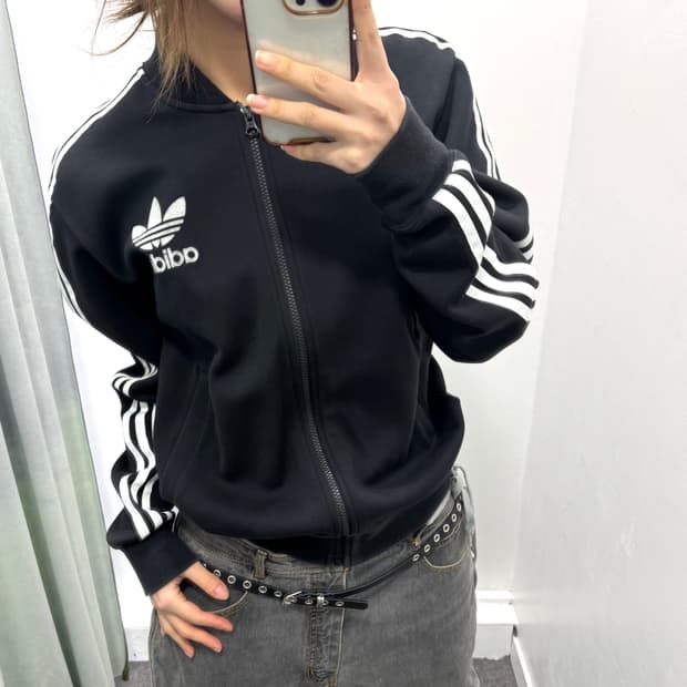 아디다스 블랙 파이어버드 트랙탑져지 자켓