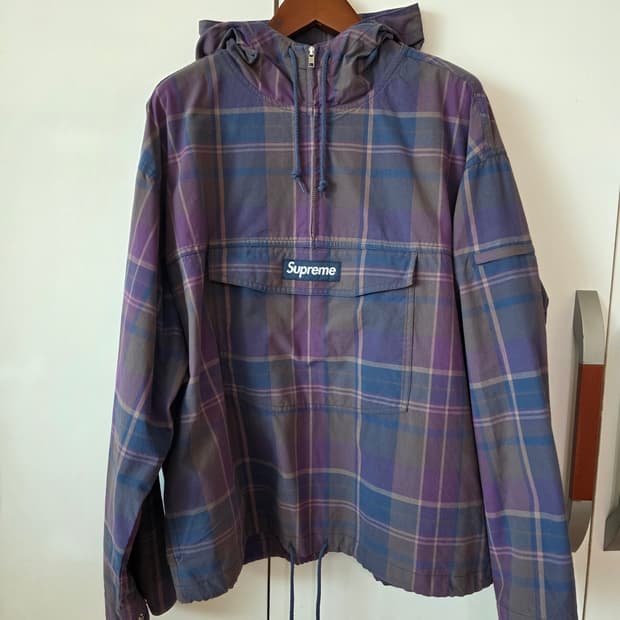 슈프림 코튼 유틸리티 아노락 플레이드