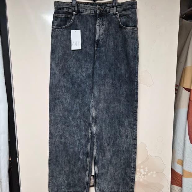 (새상품)자라 와이드 데님 42 size