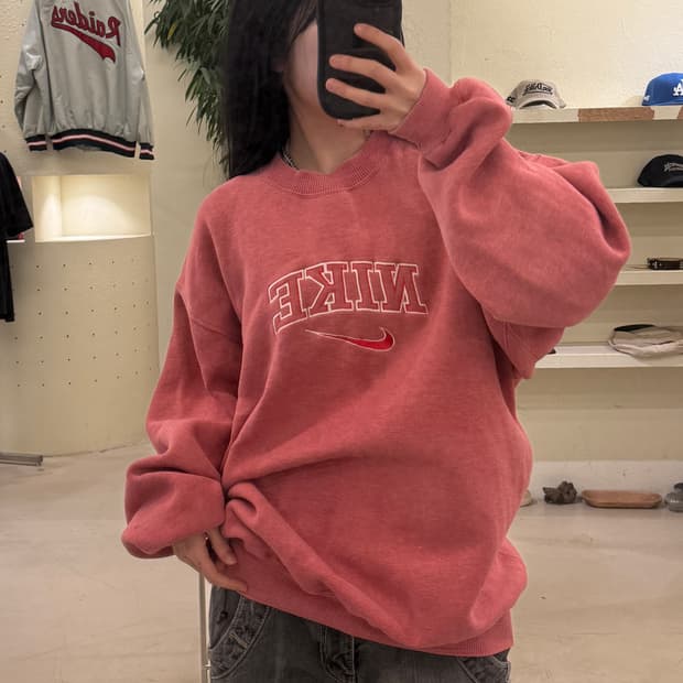 90s 나이키 빅로고 올드스쿨 박시핏 스웻 셔츠  U29