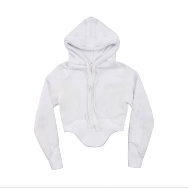 오호스 커브드 후드 화이트 1