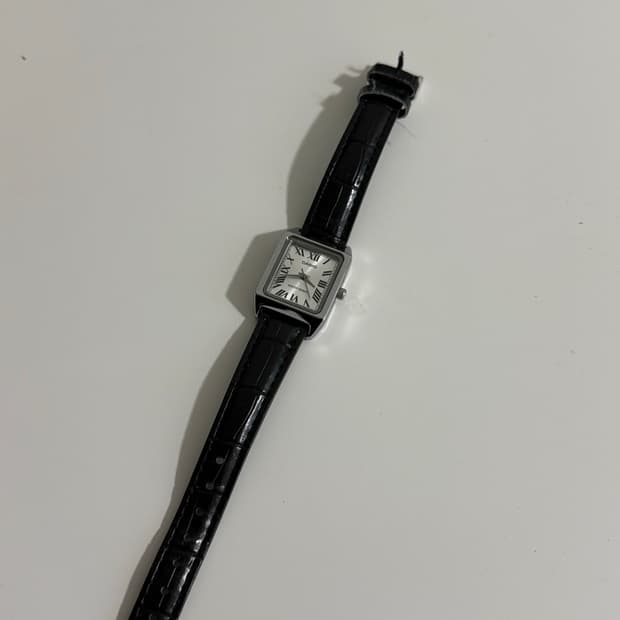 카시오 레더 손목시계