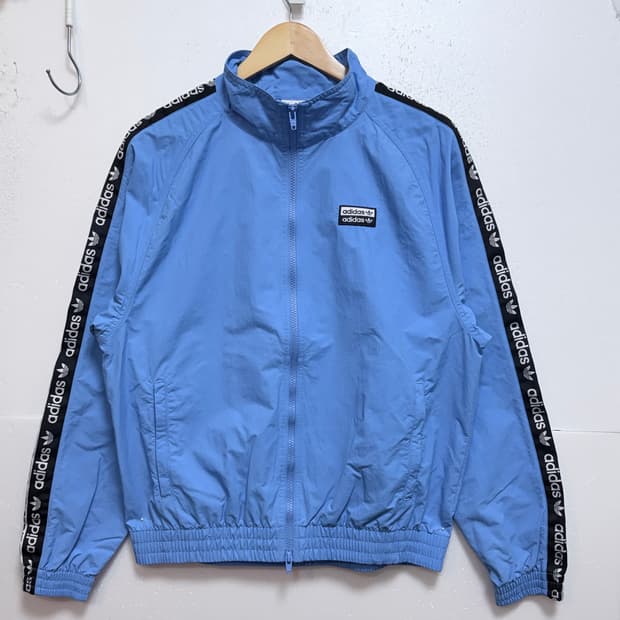 아디다스 우븐 밴딩로고 바람막이 M