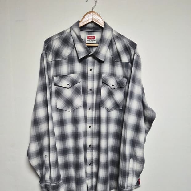 랭글러Wrangler 체크 셔츠 2XL사이즈 - S307