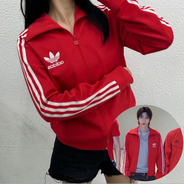 [코르티스착용]아디다스 유로파 레드 트랙탑 90