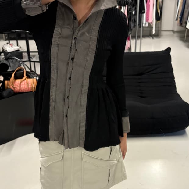 HIROKO BIS peplum shirt top 