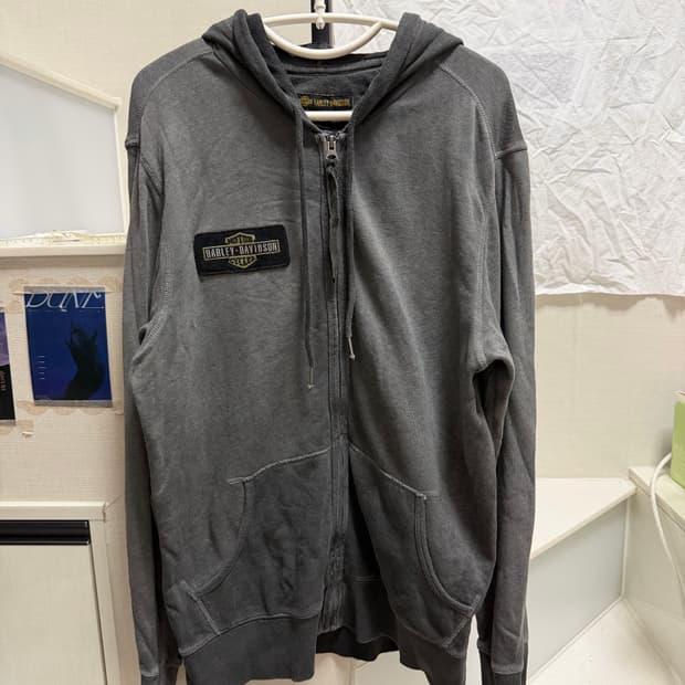 할리데이비슨 진그레이 후드집업