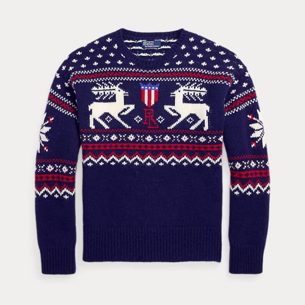 폴로 랄프로렌 패턴 울 스웨터