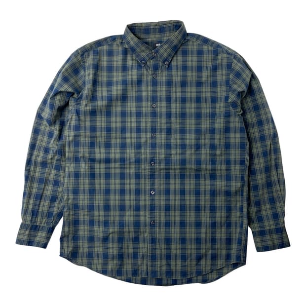 [중고] 유니클로 체크 셔츠 남방 긴팔