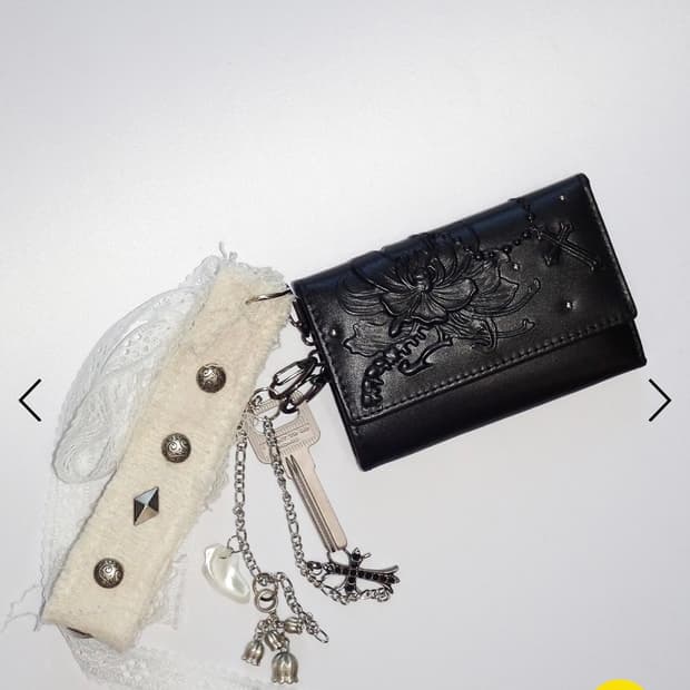 러프넥 키링 카드지갑 Obsidia Keyring Wallet Black