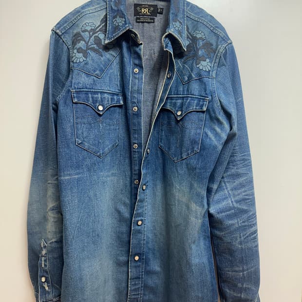 RRL 웨스턴 자수 셔츠 S