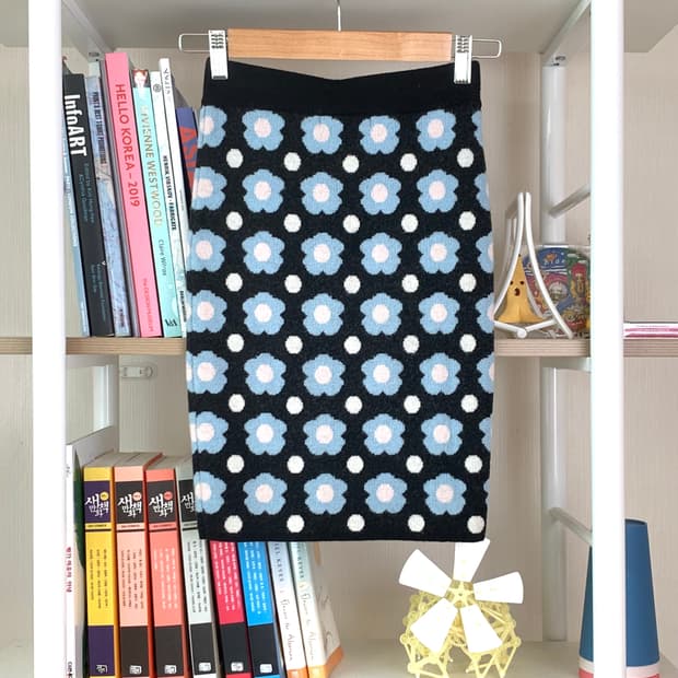 jw앤더슨 플라워 니트 스커트