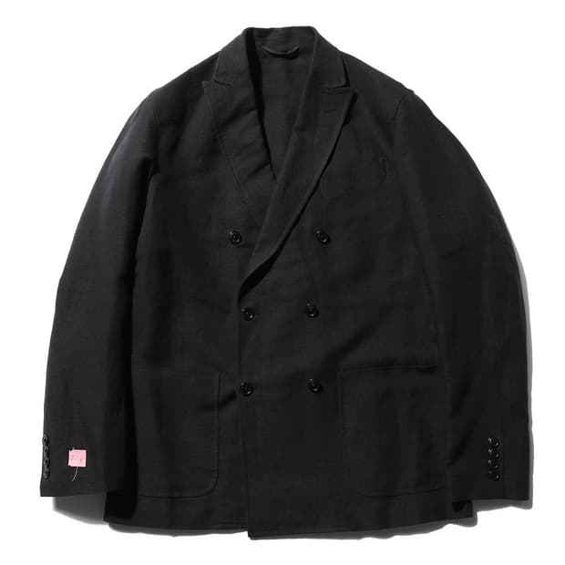 [2] 코모리 실크 린넨 더블 자켓 comoli