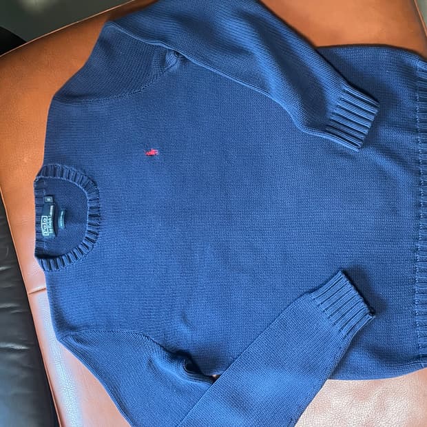 폴로 코튼니트 네이비