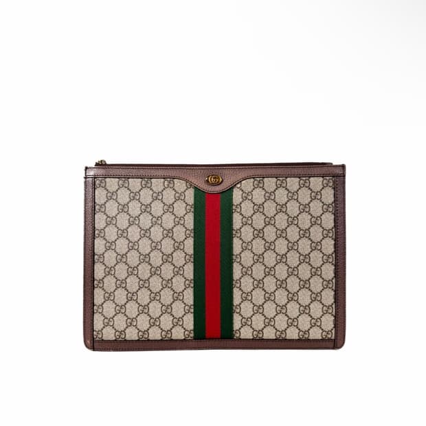 [OS] 구찌 남성 GG 수프림 포트폴리오 오피디아 클러치백 523359