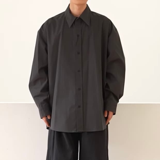 S-M 자라 코튼 오버셔츠 X STUDIO NICHOLSON