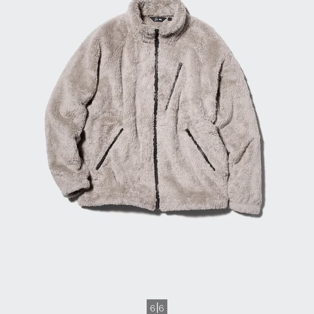 유니클로 니들스 후리스 베이지 L