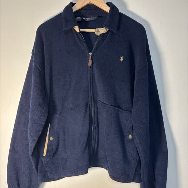 90s USA 폴로 플리스 스윙탑 드리즐러 자켓 빈티지 polo