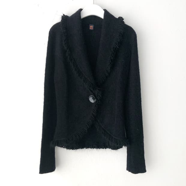 fringe button cardigun 