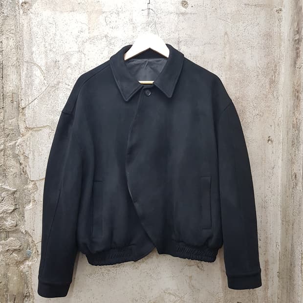 1RONY 9ORNO 숏 라운드 블루종 F사이즈