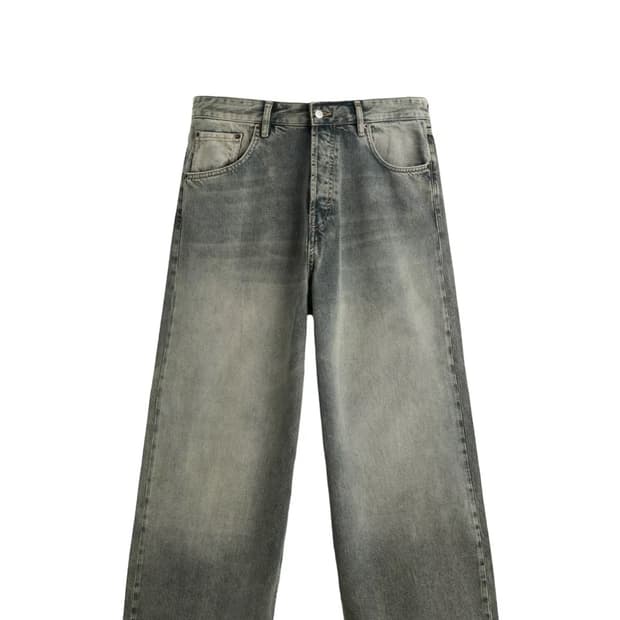 Zara 자라 배기 와이드 핏 청바지 데님 리바이스