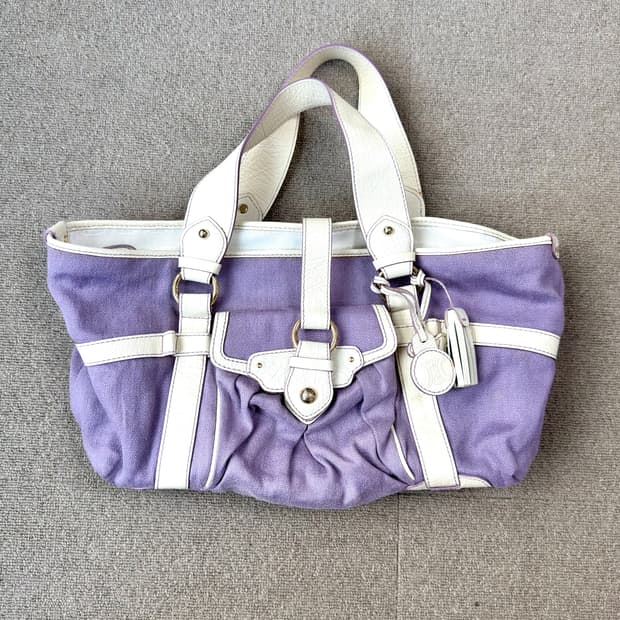 올드 셀린느 캔버스 부기백 라벤더 컬러