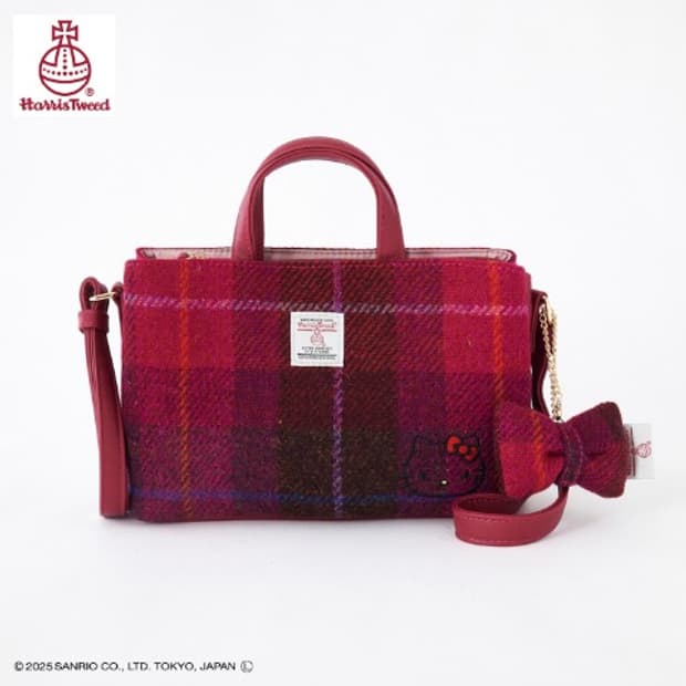 HELLO KITTY x 해리스 트위드 헬로키티 2way 가방 새상품