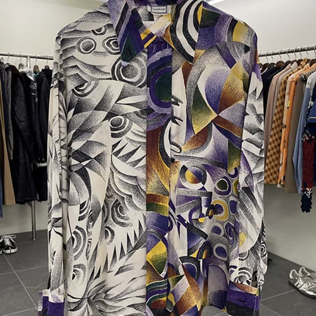 90'S GIANNI VERSACE_ silk 100% (L)