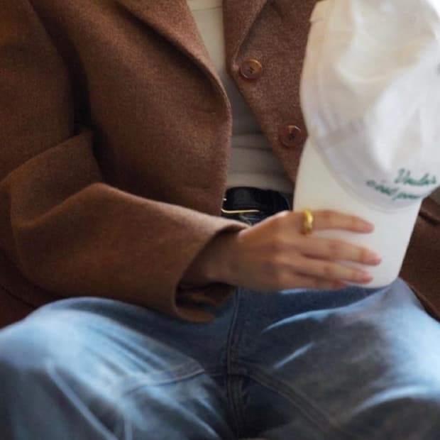 제평 오믈렛 Wool100% 체크 울자켓 