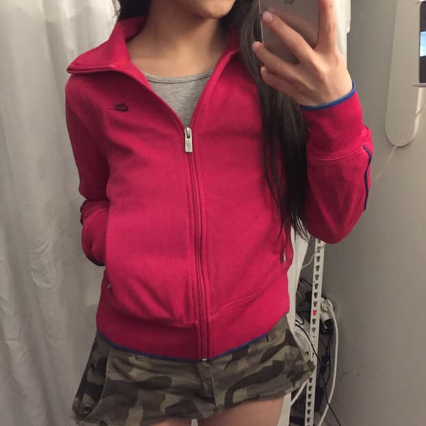 NIKE 나이키 스포티 핫핑크 트랙 져지