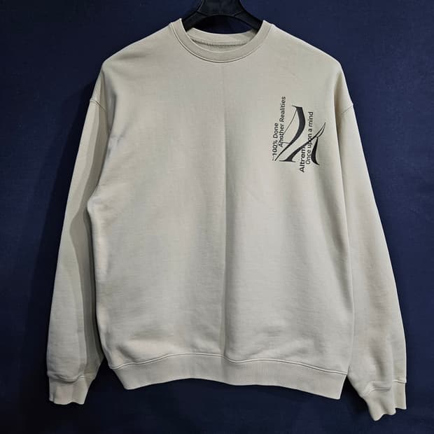 Altrem 알트램 베이지 남성 오버핏 100~105 맨투맨 