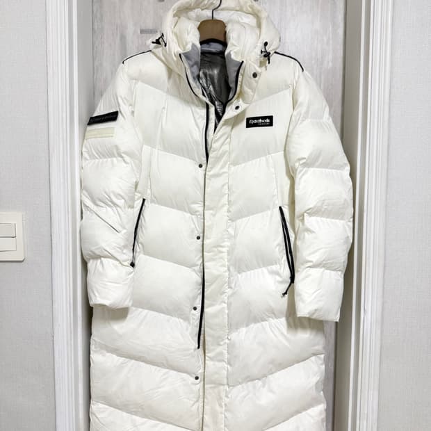 남성 xl / 리복 화이트  롱패딩