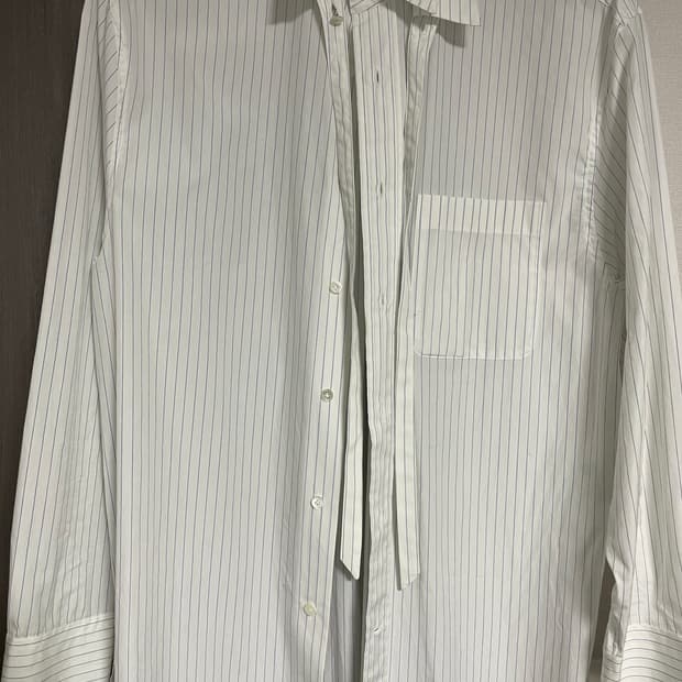 랑방 남성 스트라이프 타이 셔츠