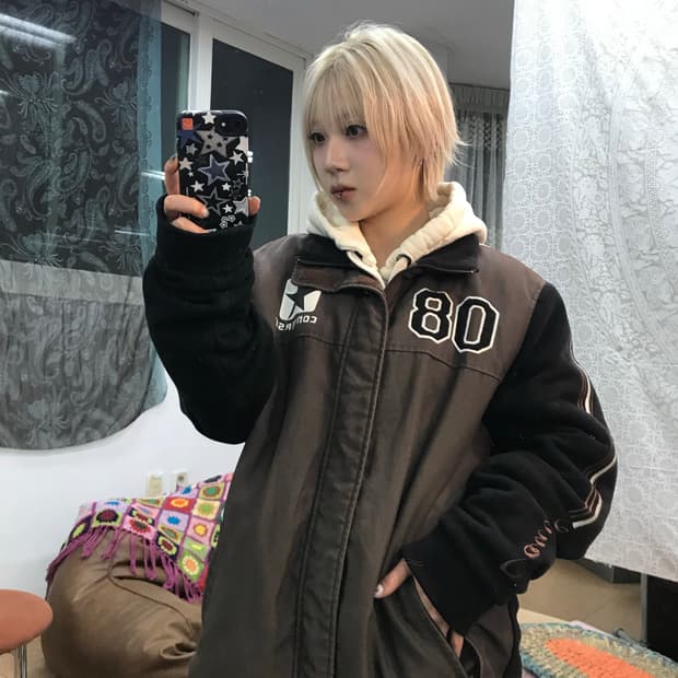 컨버스 올드스쿨 누빔 후리스 점퍼 