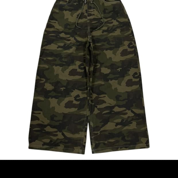 빈티지 닐리터리 카모 팬츠