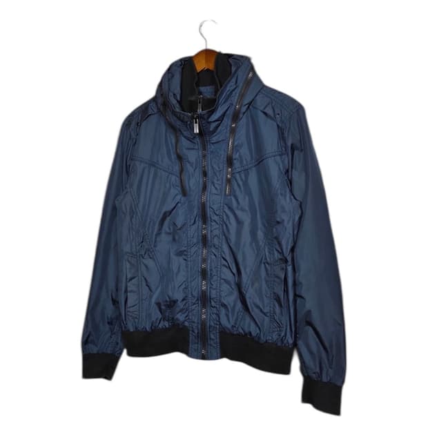 TBJ 빈티지 절개라인 네이비 바람막이 자켓