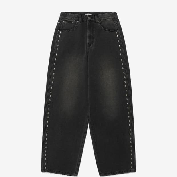 나이스 고스트 클럽 스터드 와이드 데님