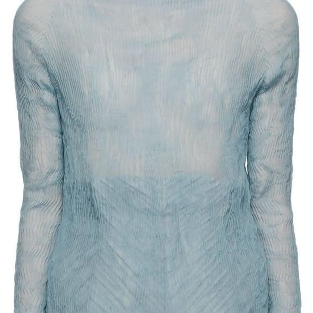 Issey Miyake Chiffon Twist Top