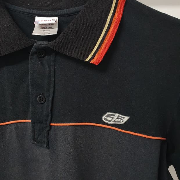 55DSL BLACK×RED POLO