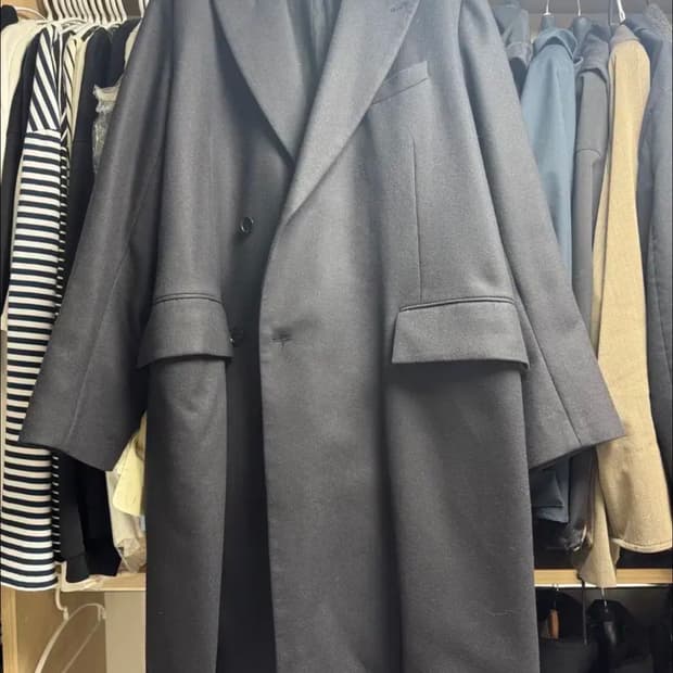 오라리 라이트 멜튼 코트 블랙 5사이즈