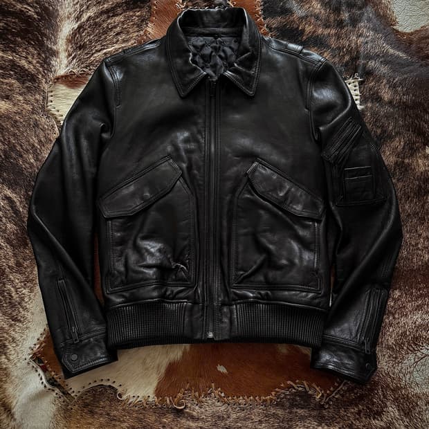 A-2 Leather Jacket SIEG 디올옴므 맛