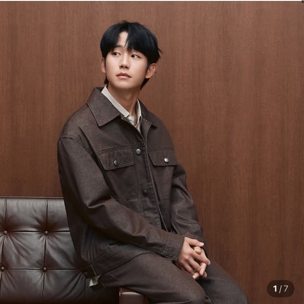 마인드 브릿지 정해인 데님 트러커 (브라운/105) 