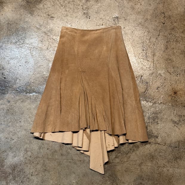 24inch ) JPN Leather Flare Skirts