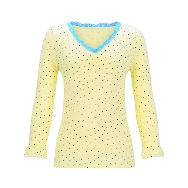 구함) 샵페어리 레이스탑 레몬 색상